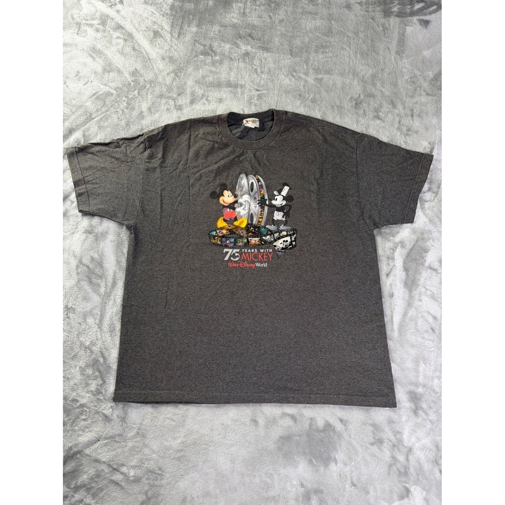 Walt Disney World 75 Years With Mickey T-Shirt 2000s Mens 2XL 2009 Reproduction